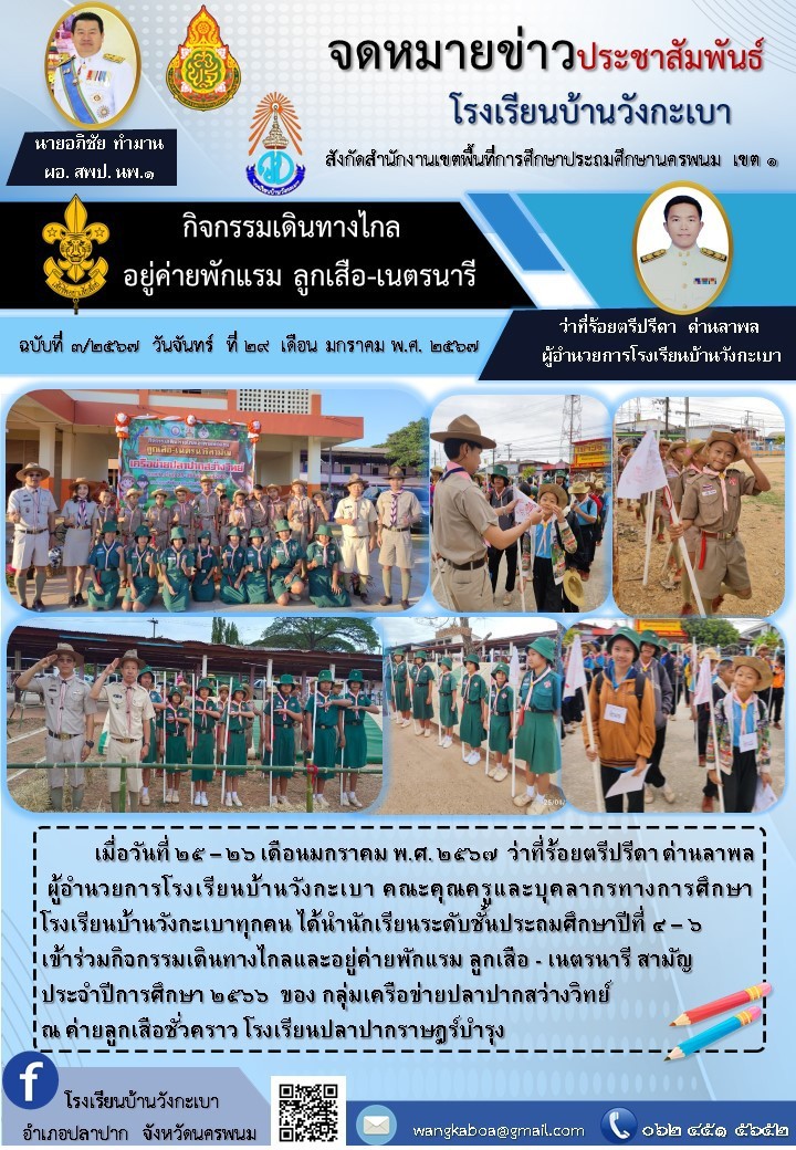 LINE ALBUM โรงเรียนบ้านวังกะเบา อ.ปลาปาก ๒๔๐๑๓๐