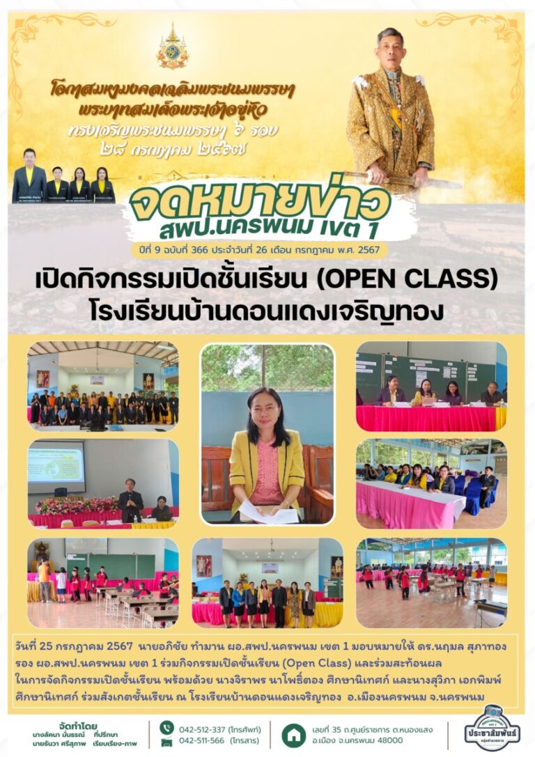 จม. สพป. นพ 1 เดือน ก.ค. 67