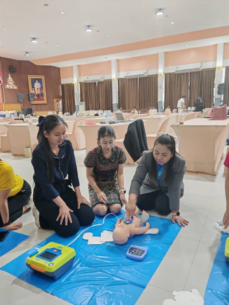 อบรมโครงการเสริมสร้างความปลอดภัยในสถานศึกษา การอบรมเชิงปฏิบัติการการปฐมพยาบาลเบื้องต้นและการช่วยชีวิตขั้นพื้นฐาน 5 396847 0