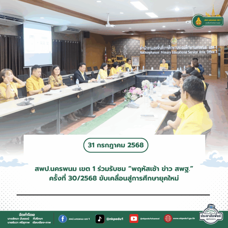 สำนักงานเขตพื้นที่การศึกษาประถมศึกษานครพนม เขต 1 3 8
