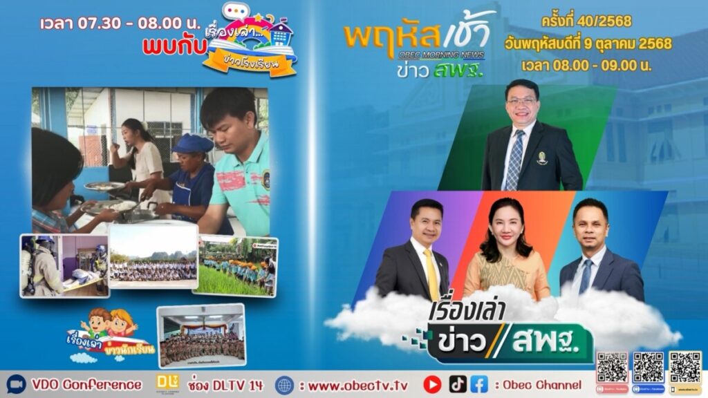 สพป.นครพนม เขต 1 ร่วมรับชม “พฤหัสเช้า ข่าว สพฐ.” ครั้งที่ 40/2568 ขับเคลื่อนสู่การศึกษายุคใหม่ 4 S 1926258