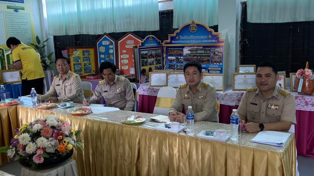 ประเมินประสิทธิภาพประสิทธิผลการปฎิบัติหน้าที่ของผู้บริหารสถานศึกษา เครือข่ายกุตาไก้-นามะเขือ และ เครือข่ายหนองฮีหนองเทาใหญ่ 6 S 13607092