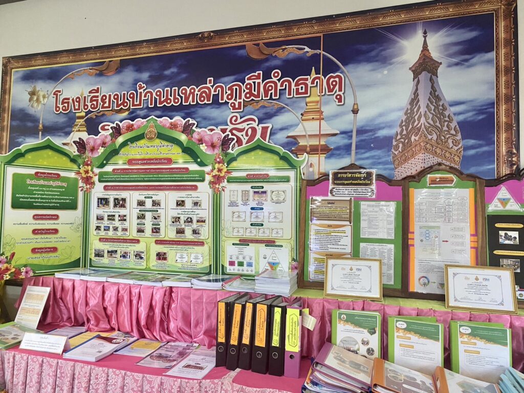 การประเมินเชิงประจักษ์ จากคณะกรรมการเขตตรวจราชการที่ 11 (นครพนม สกลนคร มุกดาหาร) เพื่อพิจารณาคัดเลือกสถานศึกษาเพื่อรับรางวัลระบบการดูแลช่วยเหลือนักเรียน ประจำปี 2566 ณ โรงเรียนบ้านเหล่าภูมีคำธาตุ 6 S 443662348