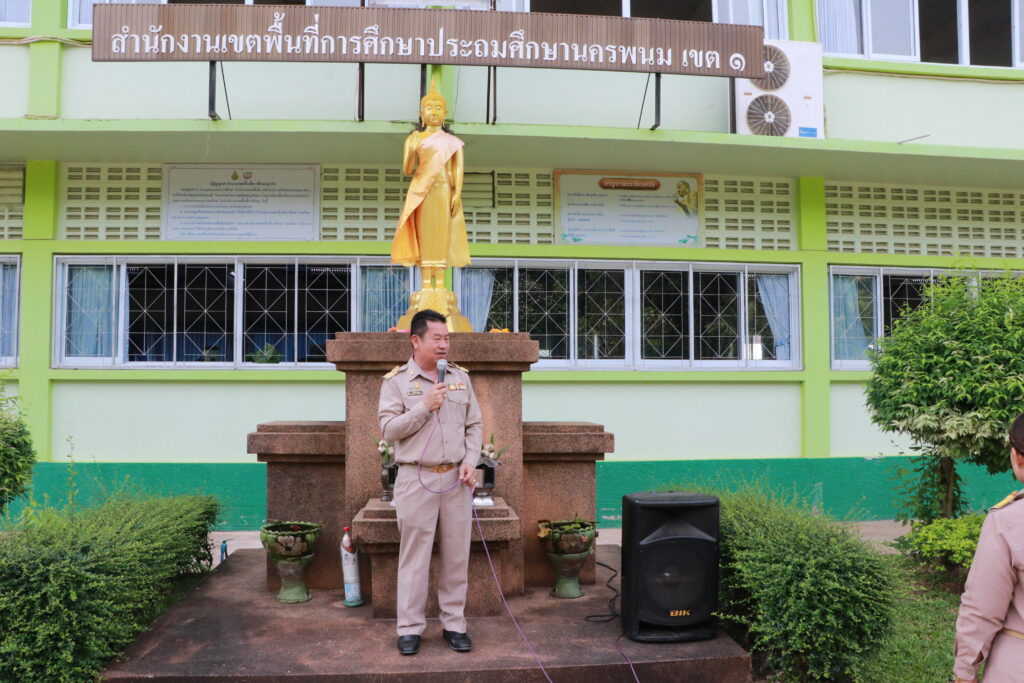 กิจกรรมเชิงสัญลักษณ์เขตสุจริต,ร้องเพลงชาติ, สวดมนต์ไหว้พระ,กล่าวคำปฏิญาณเขตสุจริต 2 IMG 1123