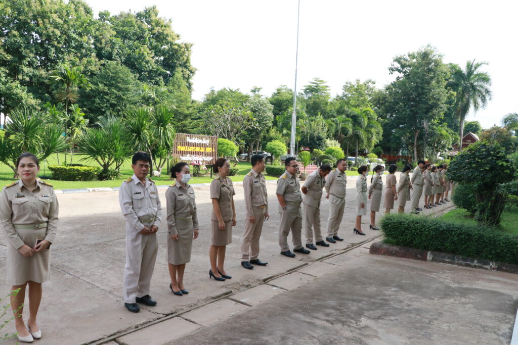 กิจกรรมเชิงสัญลักษณ์เขตสุจริต,ร้องเพลงชาติ, สวดมนต์ไหว้พระ,กล่าวคำปฏิญาณเขตสุจริต 6 IMG 1145