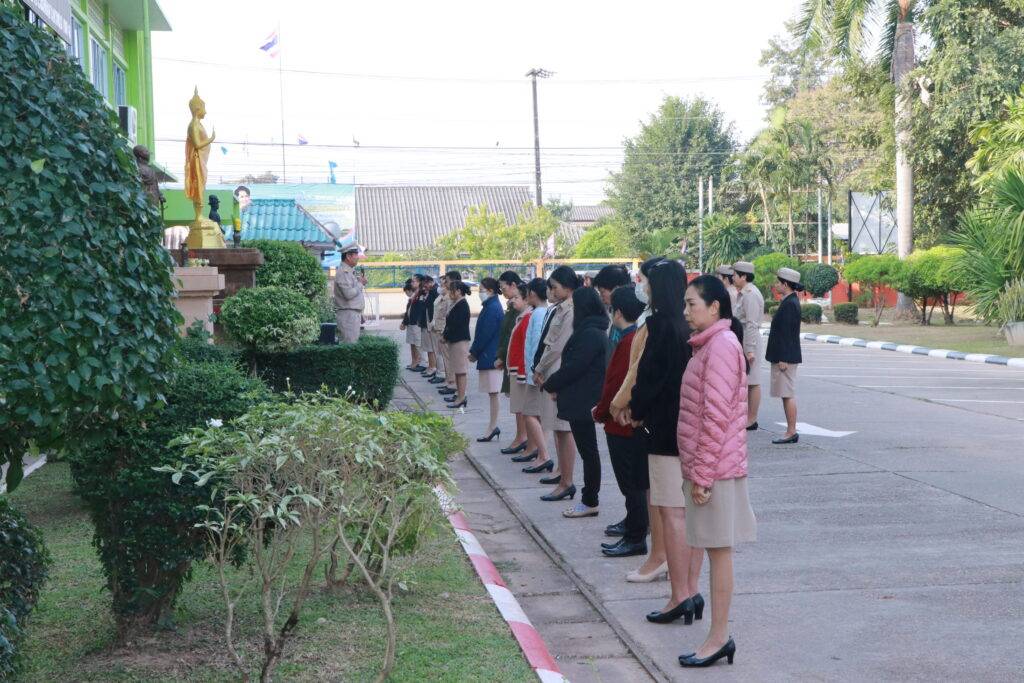 กิจกรรมเชิงสัญลักษณ์เขตสุจริต,ร้องเพลงชาติ, สวดมนต์ไหว้พระ,กล่าวคำปฏิญาณเขตสุจริต 6 IMG 2830