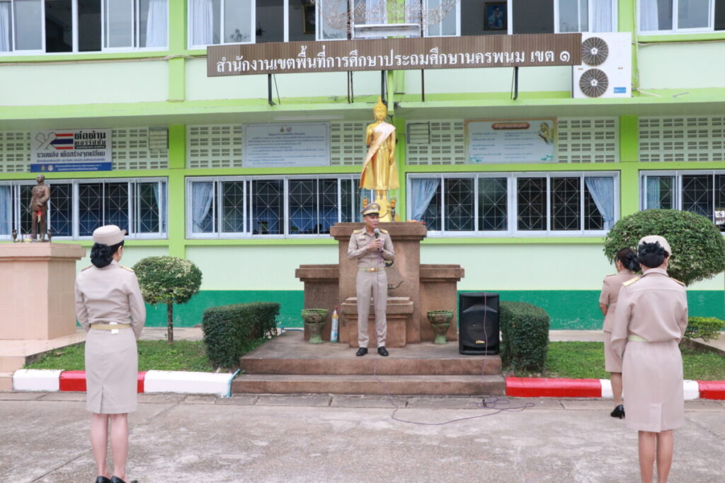 กิจกรรมเชิงสัญลักษณ์เขตสุจริต,ร้องเพลงชาติ, สวดมนต์ไหว้พระ,กล่าวคำปฏิญาณเขตสุจริต 6 IMG 5620