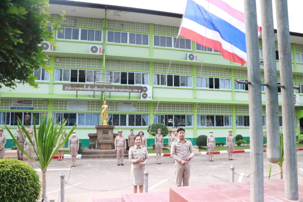 ร่วมกิจกรรมเชิงสัญลักษณ์เขตสุจริต,ร้องเพลงชาติ ประจำวันที่ 19 มีนาคม 2567 1 IMG 4450