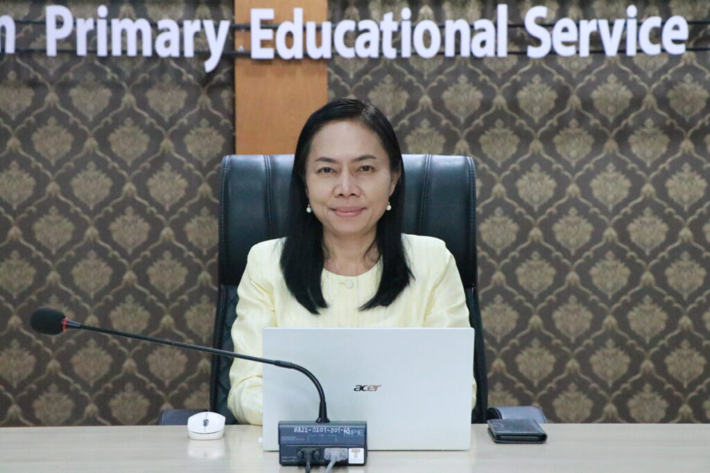 ประชุมทางไกลมอบนโยบายตามข้อตกลงความร่วมมือการดำเนินการโครงการศูนย์เลี้ยงเด็กเพื่อผู้ใช้แรงงานในสถานประกอบกิจการ 2 IMG 5103