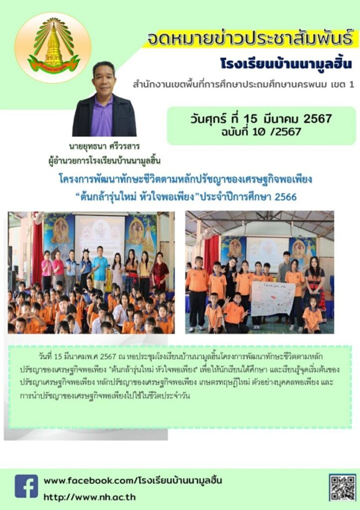 LINE ALBUM จดหมายข่าวโรงเรียนบ้านนามูลฮิ้น ๒๔๐๓