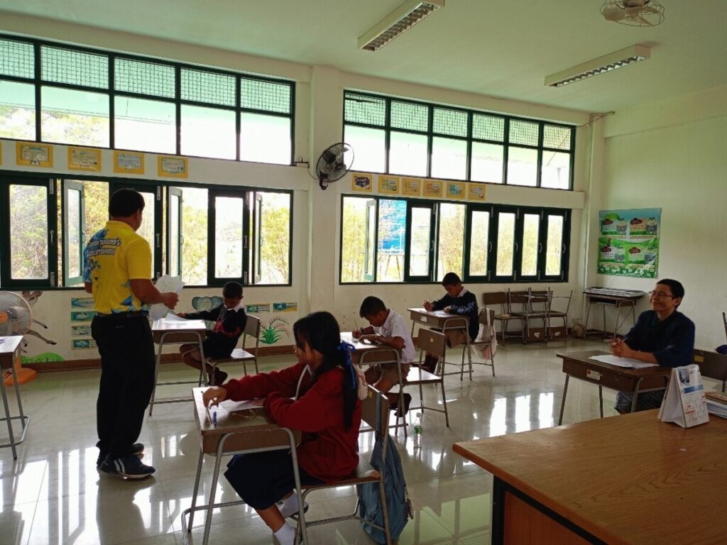 ประเมินการอ่านออกเขียนได้ของนักเรียน โรงเรียนบ้านหนองหญ้าไซ 4 S 33677401 0