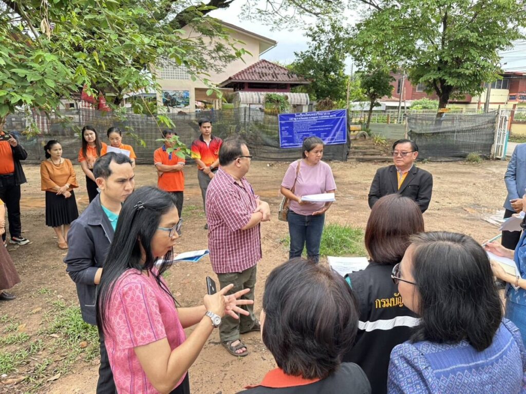 ลงพื้นที่ติดตามการก่อสร้างอาคารเรียน สำหรับก่อสร้างในเขตแผ่นดินไหว โรงเรียนโพนทองวิทยาคาร 3 865200 0