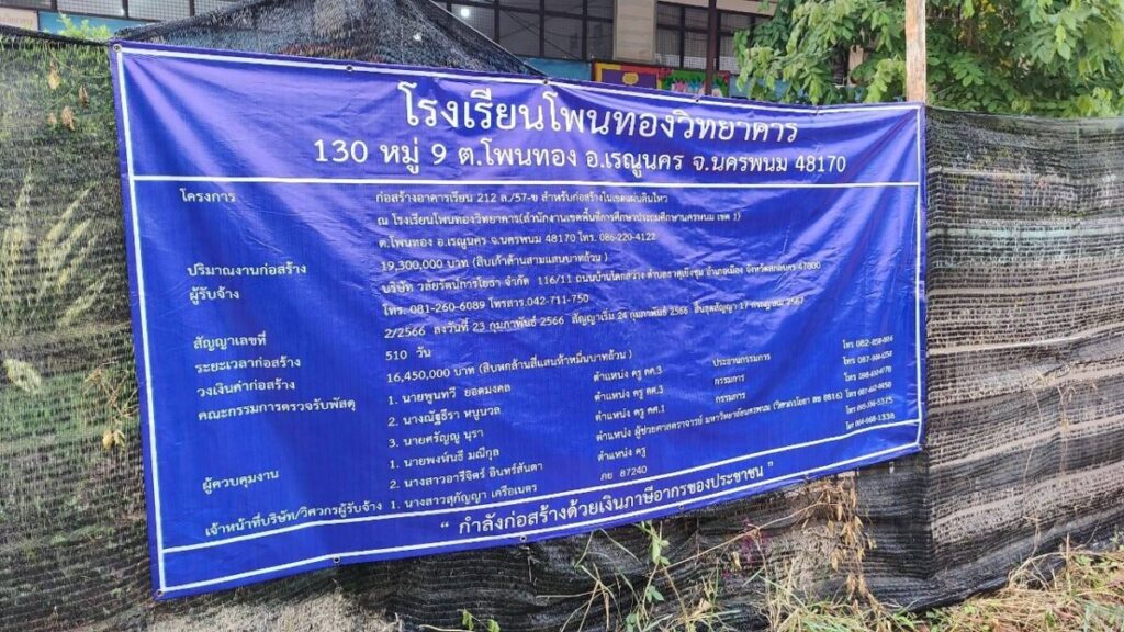 ลงพื้นที่ติดตามการก่อสร้างอาคารเรียน สำหรับก่อสร้างในเขตแผ่นดินไหว โรงเรียนโพนทองวิทยาคาร 5 865207 0