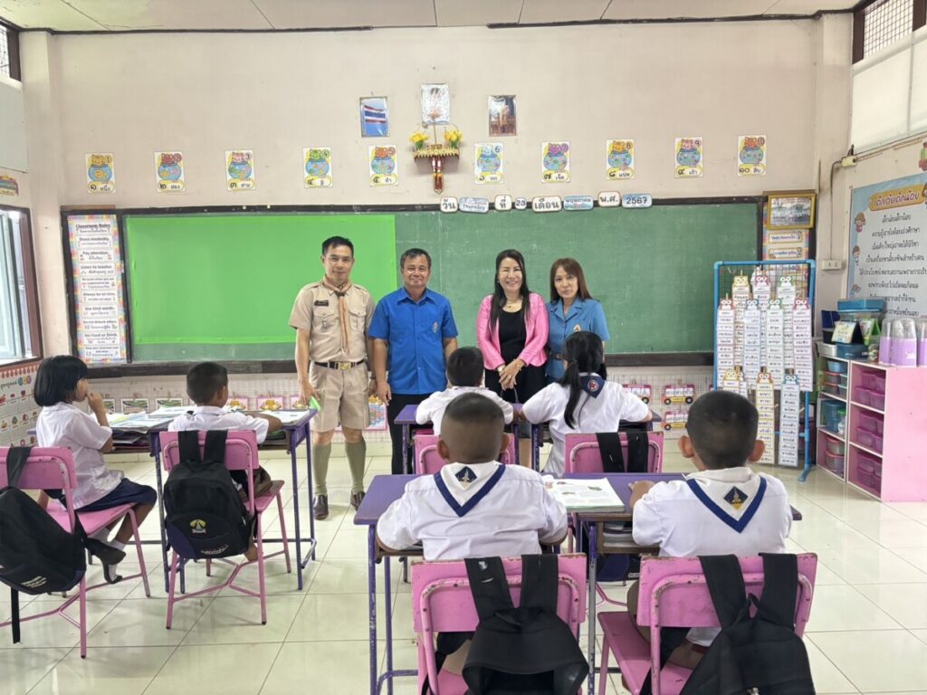 นิเทศ ติดตาม การเตรียมความพร้อมก่อนเปิดภาคเรียนที่ 1/2567 เครือข่ายสุนทรอาจสามารถนาทราย 2 S 5439617 0