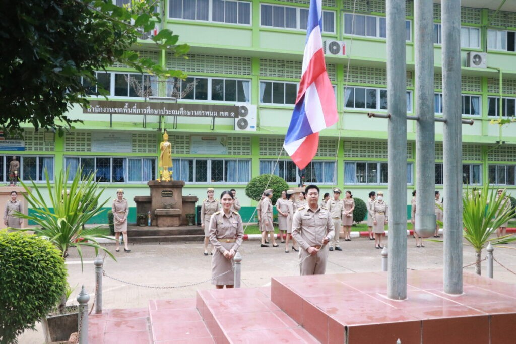 เข้าแถวเคารพธงชาติ ประจำวันอังคาร 1 Img 7549