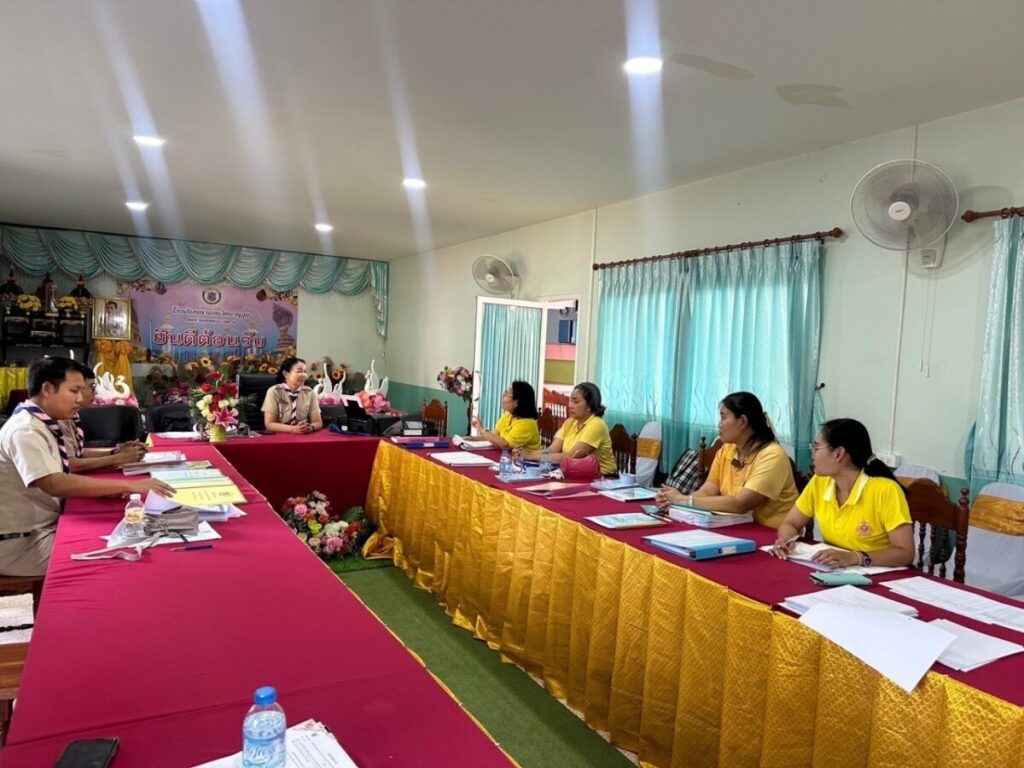 ตรวจสอบการเงิน การบัญชีพัสดุ และแผนการดำเนินงาน ตามแผนปฏิบัติงานประจำปี 2568 โรงเรียนนาถ่อนวิทยานุกูล 2 S 9658376 0