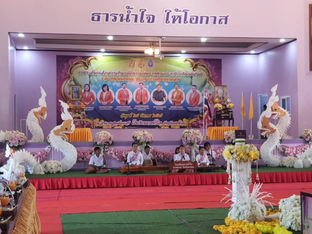ต้อนรับคณะกรรมการประเมินสถานศึกษา เพื่อรับรางวัลพระราชทาน ประจำปีการศึกษา 2567 ระดับจังหวัด ณ โรงเรียนธารน้ำใจ 4 25480 0
