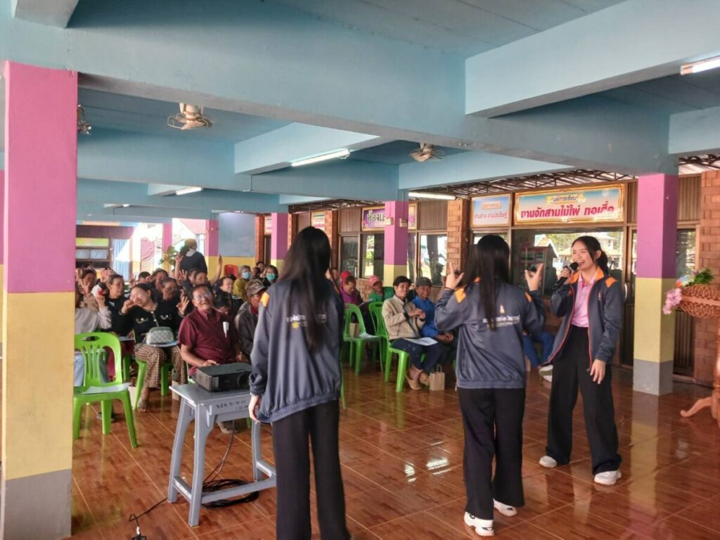 ร่วมพิธีเปิดโครงการอบรมให้ความรู้ผู้ปกครองนักเรียนเพื่อป้องกันความรุนแรงในเด็กและเยาวชน โรงเรียนโพนสวางนางิ้ววิทยา 4 68175 0